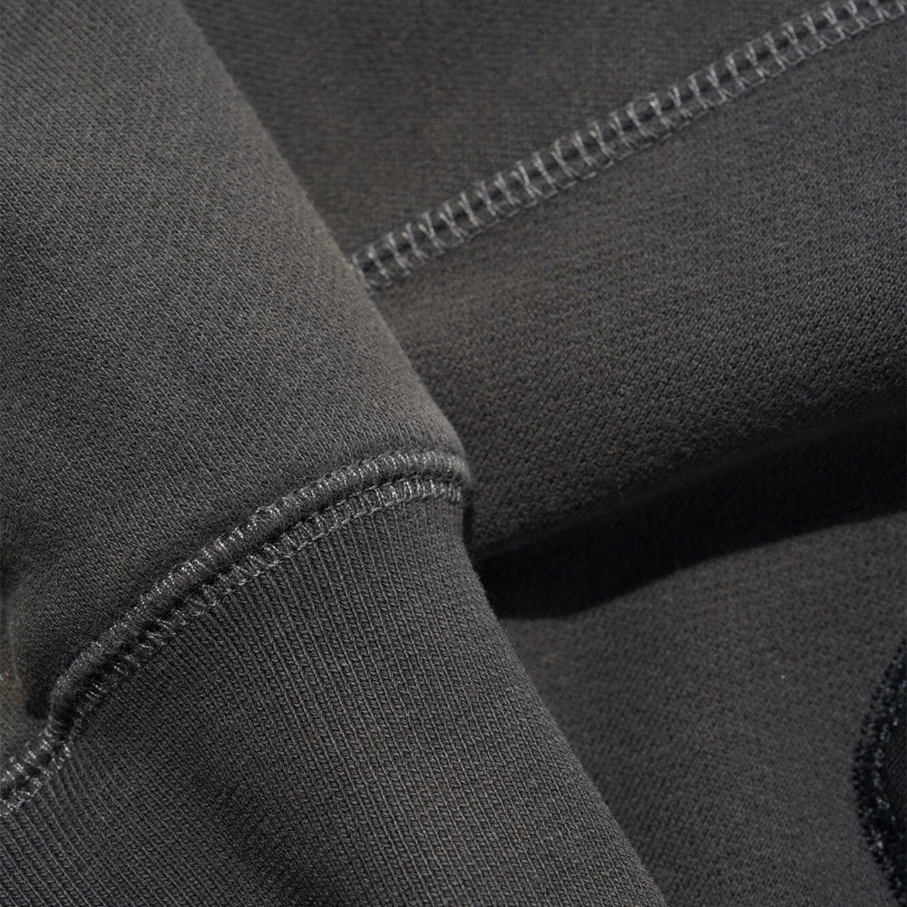 Butter Goods - Stretch Zip-Thru Hood - Washed Black