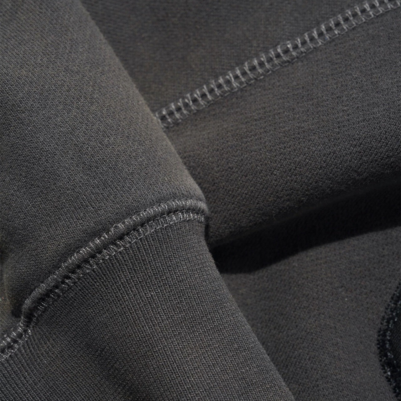 Butter Goods - Stretch Zip-Thru Hood - Washed Black