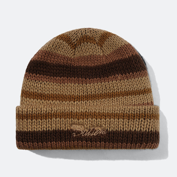 Butter Goods - Ombre Stripe Beanie - Chocolate