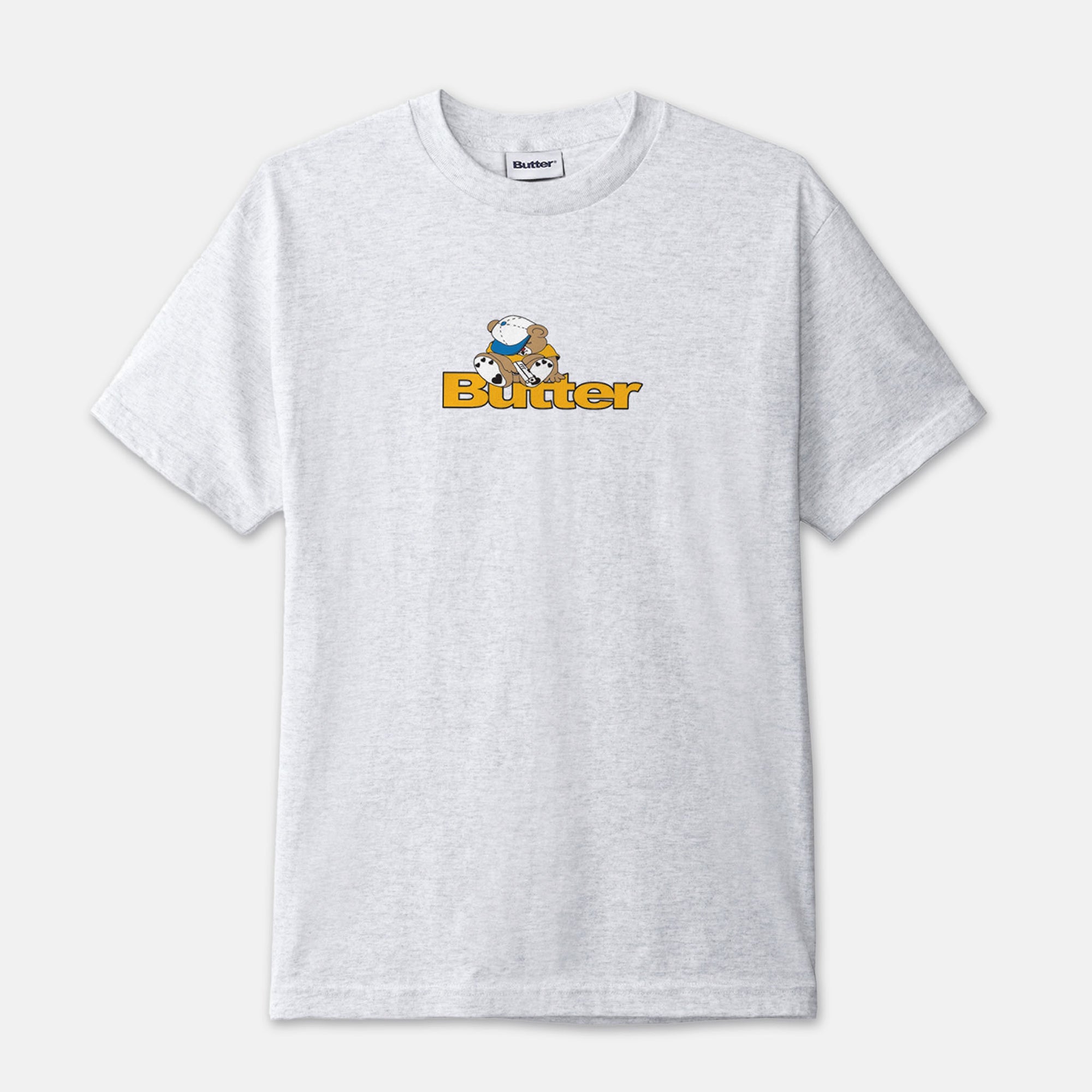Butter Goods - Teddy Logo T-Shirt - Ash Grey