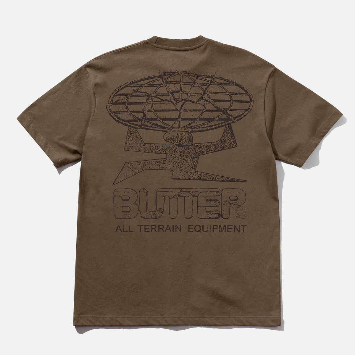 Butter Goods - Terrain T-Shirt - Dark Taupe