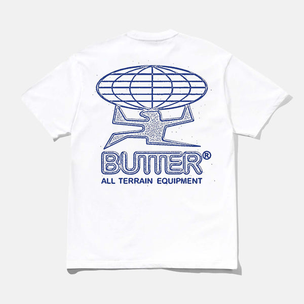 Butter Goods - Terrain T-Shirt - White / Blue