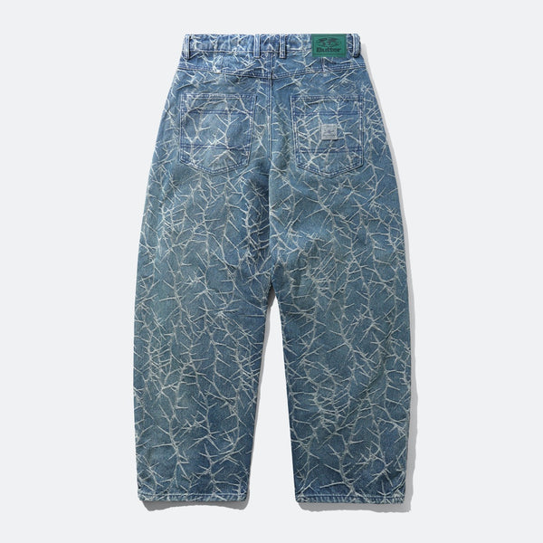 Butter Goods - Thorn Camo Wide Cut Denim Jeans - Washed Indigo