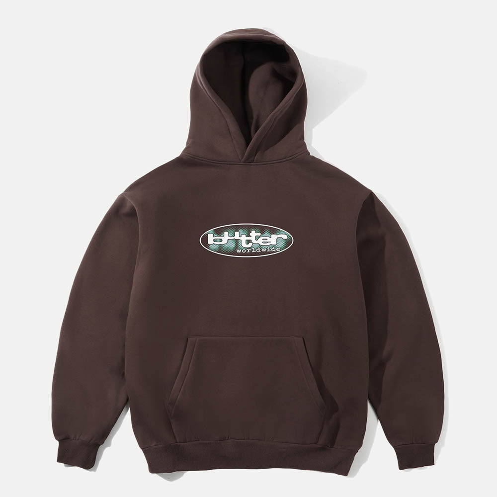Butter Goods - Vortex Pullover Hooded Sweatshirt - Chocolate