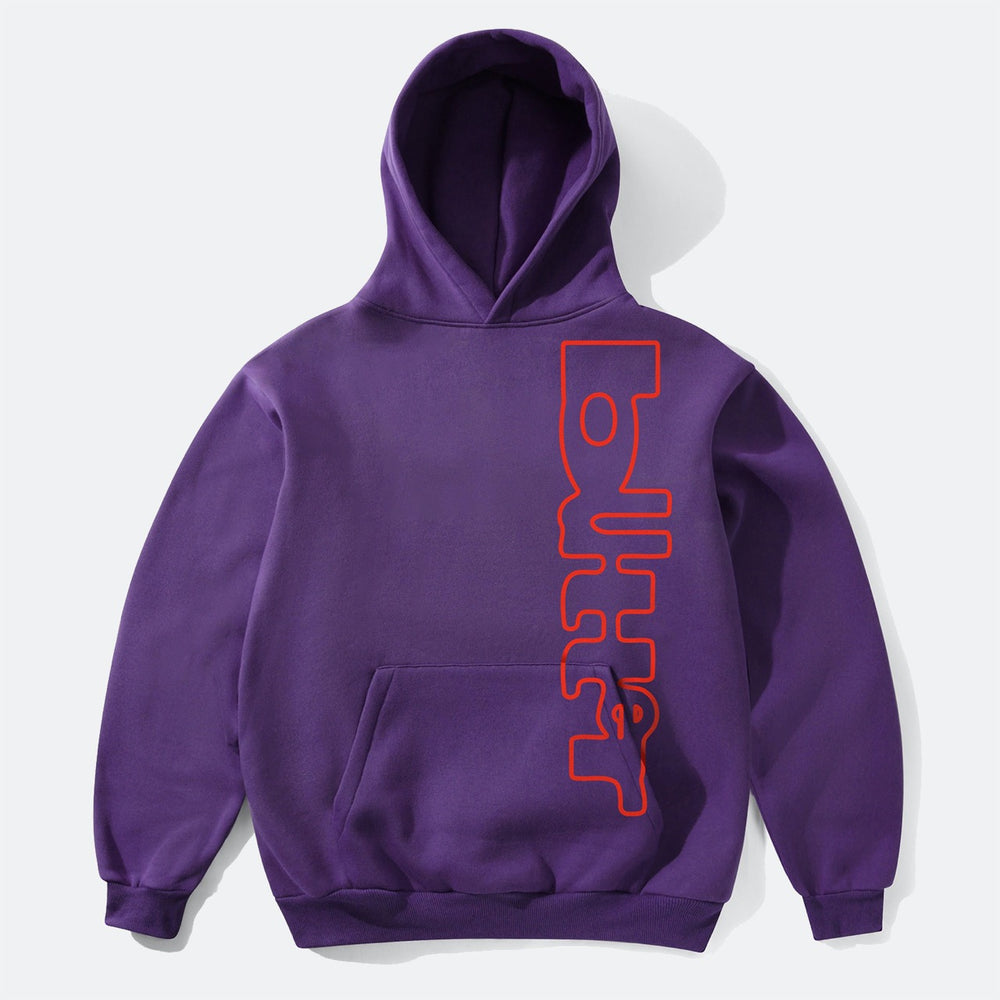 Butter Goods - Warped Pullover Hooded Sweatshirt - Purple