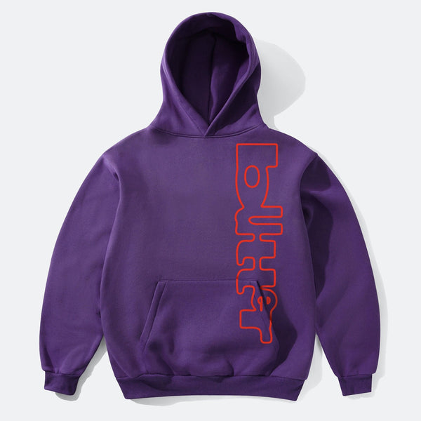 Butter Goods - Warped Pullover Hooded Sweatshirt - Purple