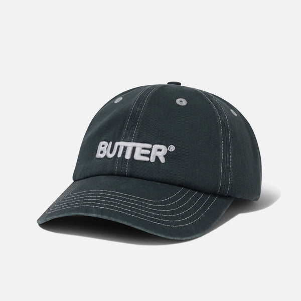 Butter Goods - Rounded Logo Cap - Washed Black