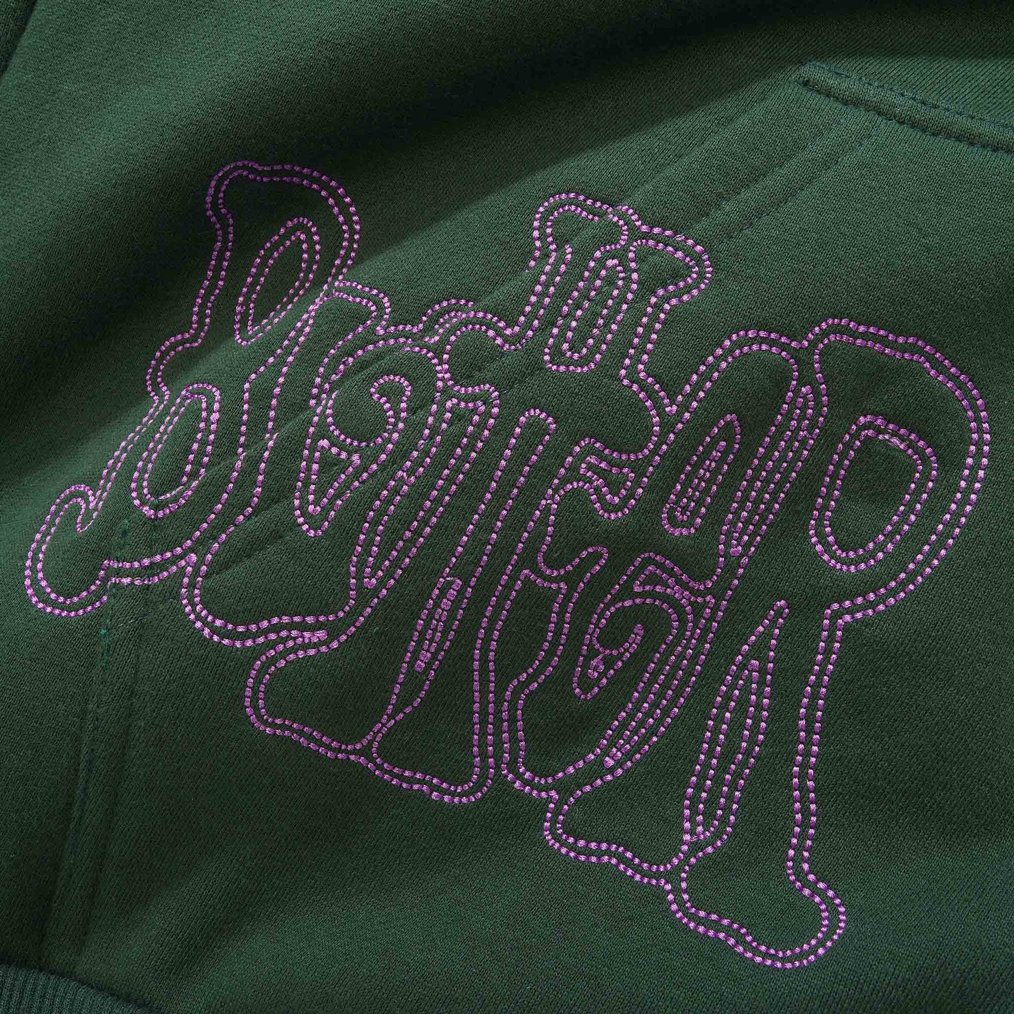 Butter Goods - Tour Zip-Thru Hooded Sweatshirt - Dark Green