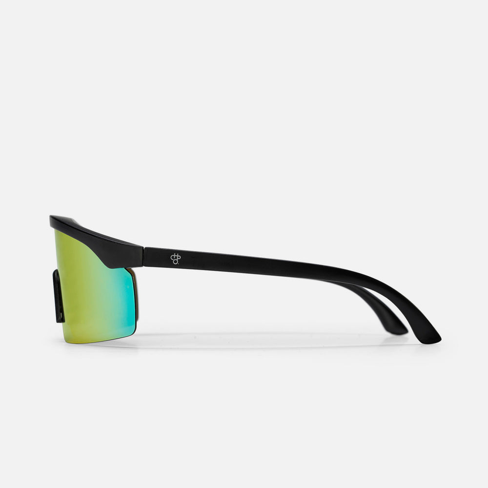 CHPO - Lelle Sunglasses - Shiny Black / Red Mirror