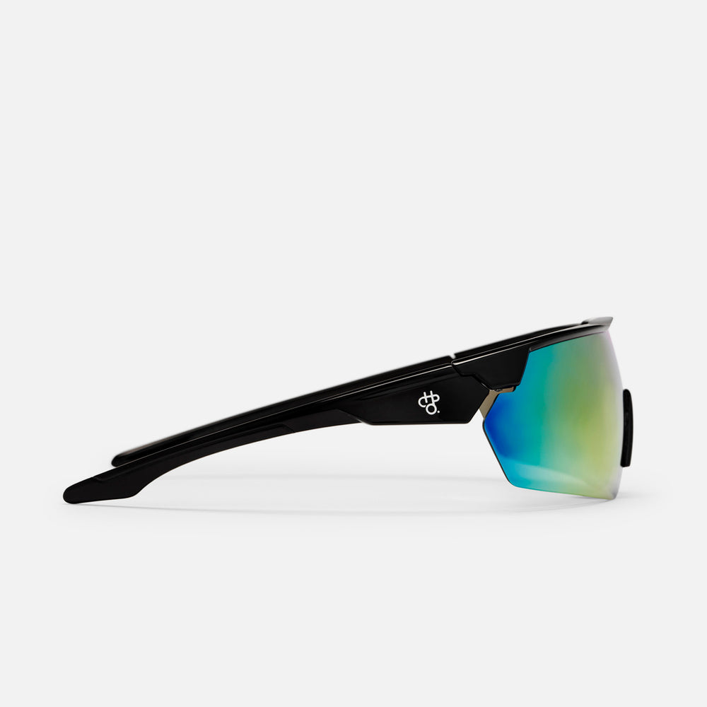 CHPO - Soda Sunglasses - Shiny Black / Red Mirror