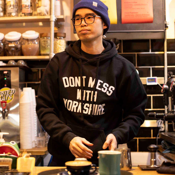Don't Mess With Yorkshire - Classic Pullover Hooded Sweatshirt - Black / White