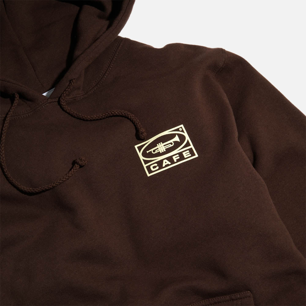 Skateboard Cafe - 45 Pullover Hooded Sweatshirt - Coffee