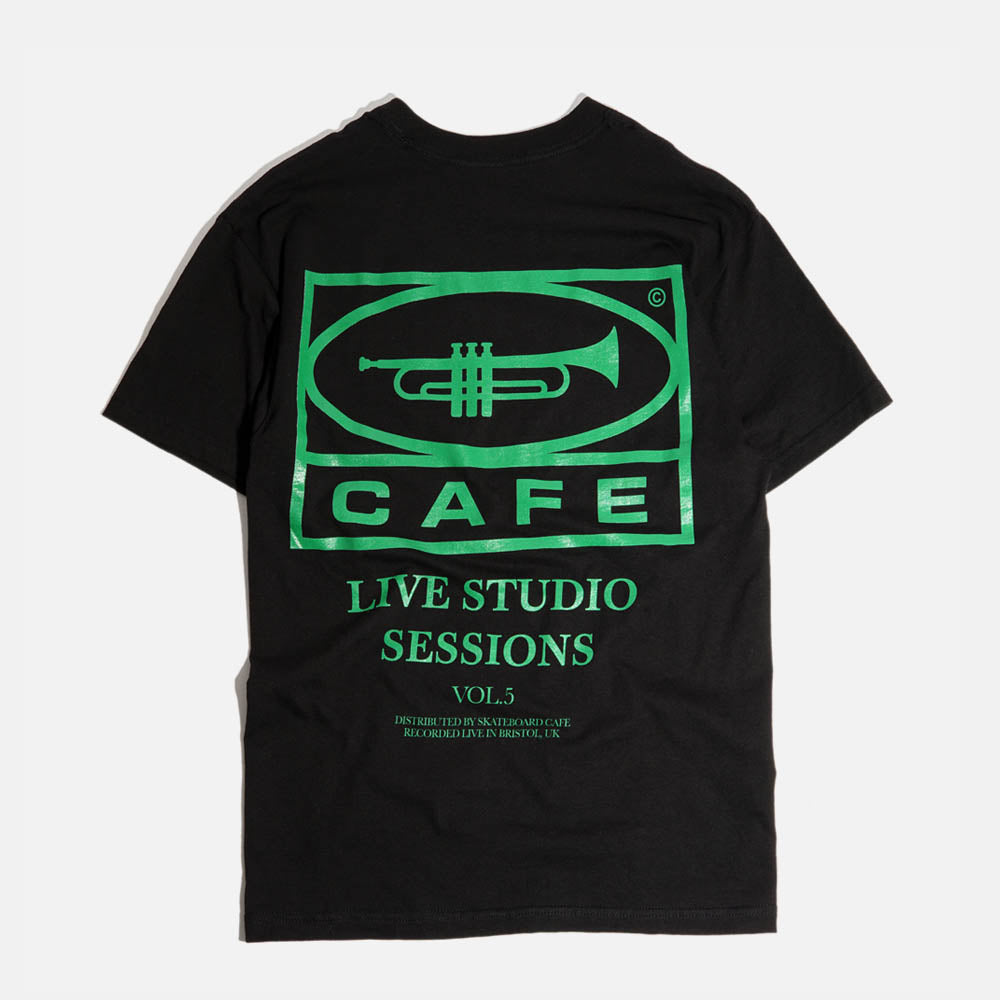 Skateboard Cafe - 45 T-Shirt - Black / Forest Green