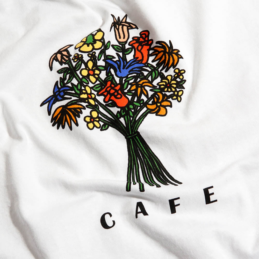 Skateboard Cafe - Bouquet T-Shirt - White