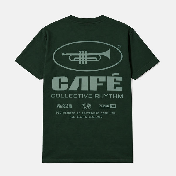 Skateboard Cafe - Collective Rhythm T-Shirt - Forest Green