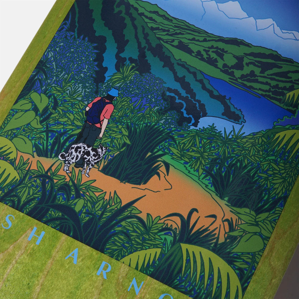 Skateboard Cafe - 8.5" Mountains Skateboard Deck - Green