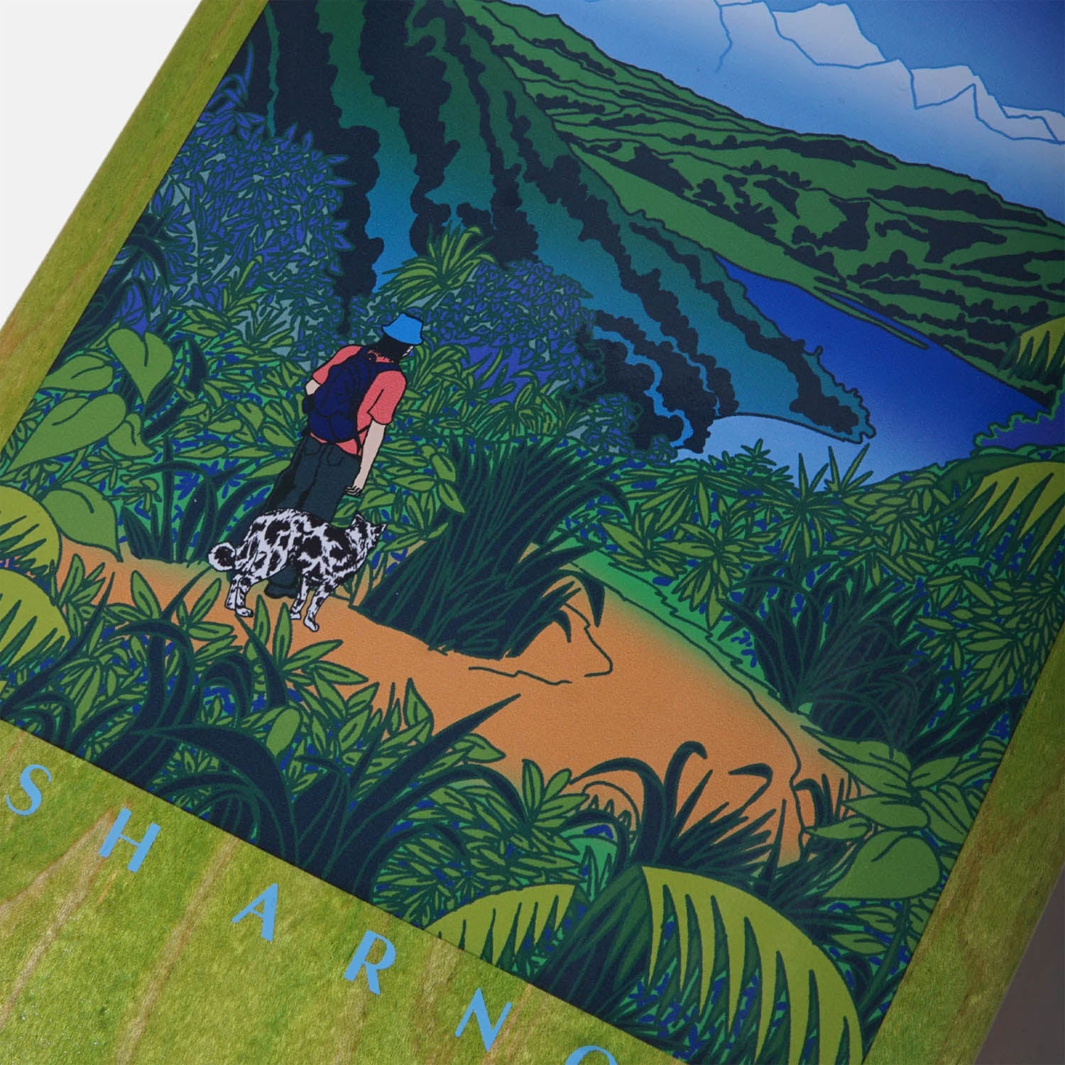 Skateboard Cafe - 8.5" Mountains Skateboard Deck - Green