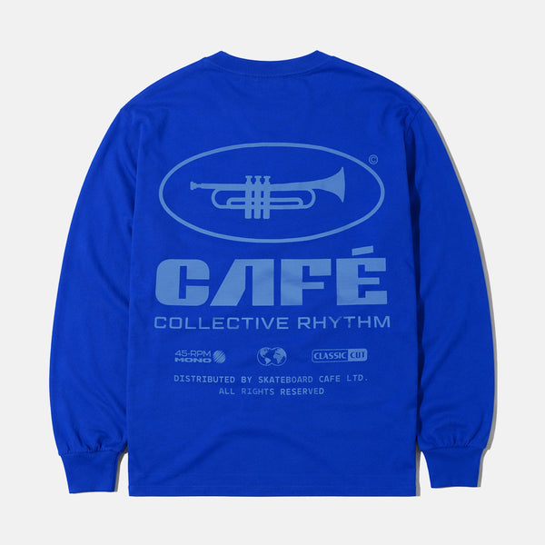 Skateboard Cafe - Collective Rhythm Longsleeve T-Shirt - Royal Blue