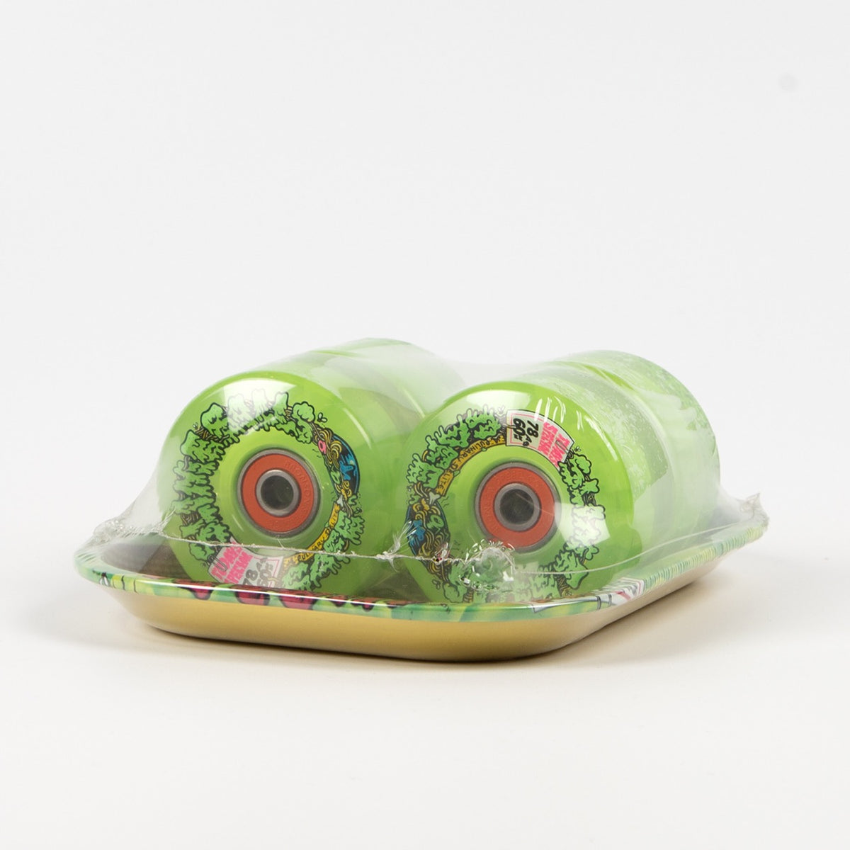 Slime Balls - 60mm (78a) Skateboard Cafe Light Ups OG Skateboard Wheels - Green