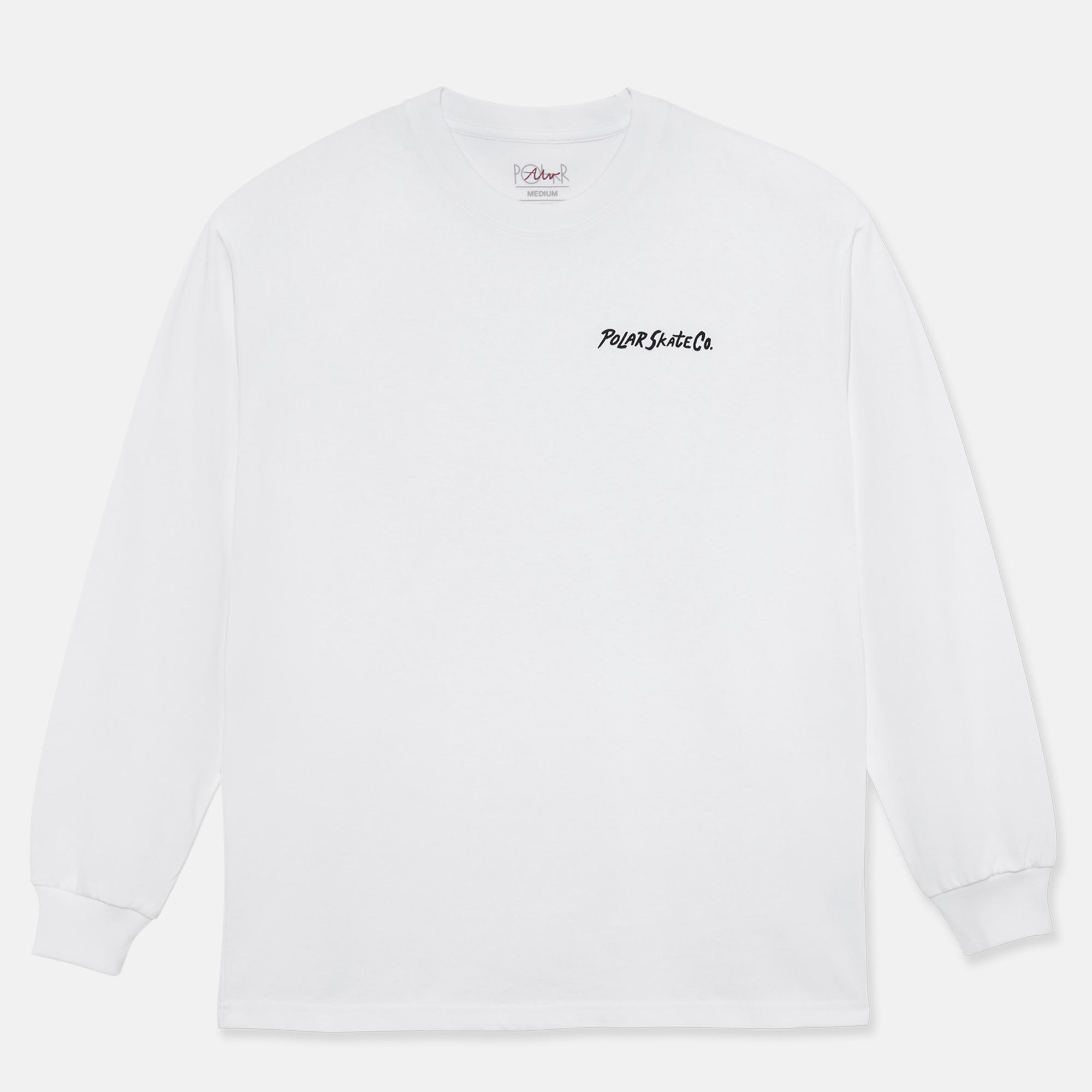 Polar Skate Co. - Campfire Longsleeve T-Shirt - White