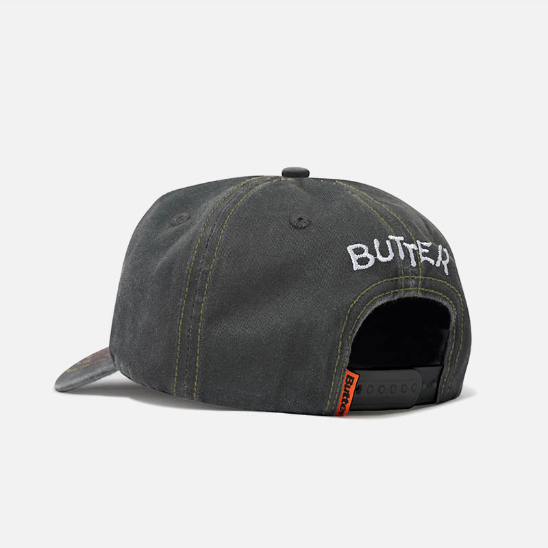 Butter Goods - Canine 5 Panel Cap - Washed Black