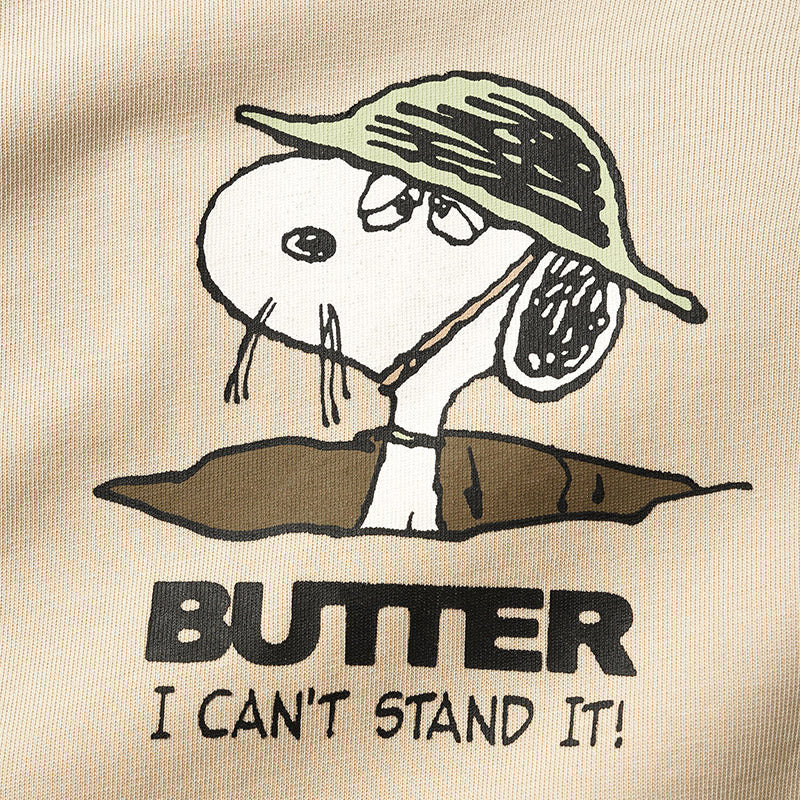 Butter Goods - Peanuts Can't Stand It T-Shirt - Washed Sandstone