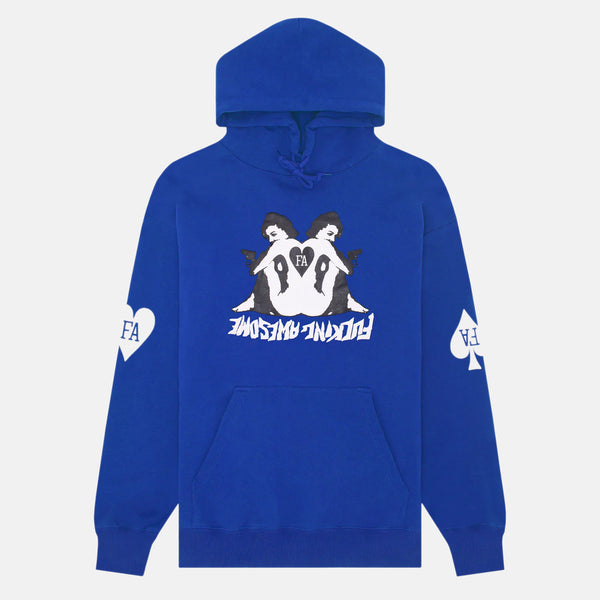 Fucking Awesome - Cards Pullover Hooded Sweatshirt - Royal Blue