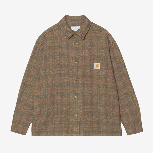 Carhartt WIP - Longsleeve Bagley Shirt - Bagley Check / Hamilton Brown