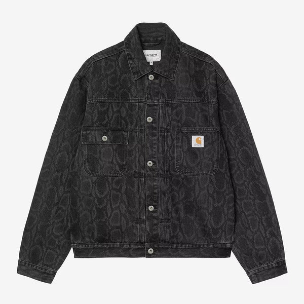 Carhartt WIP - Belmar Jacket - Snake Camo / Black (Heavy Stone Wash)