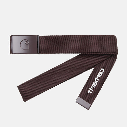 Carhartt WIP - C-Logo Clip Belt - Palisander / White