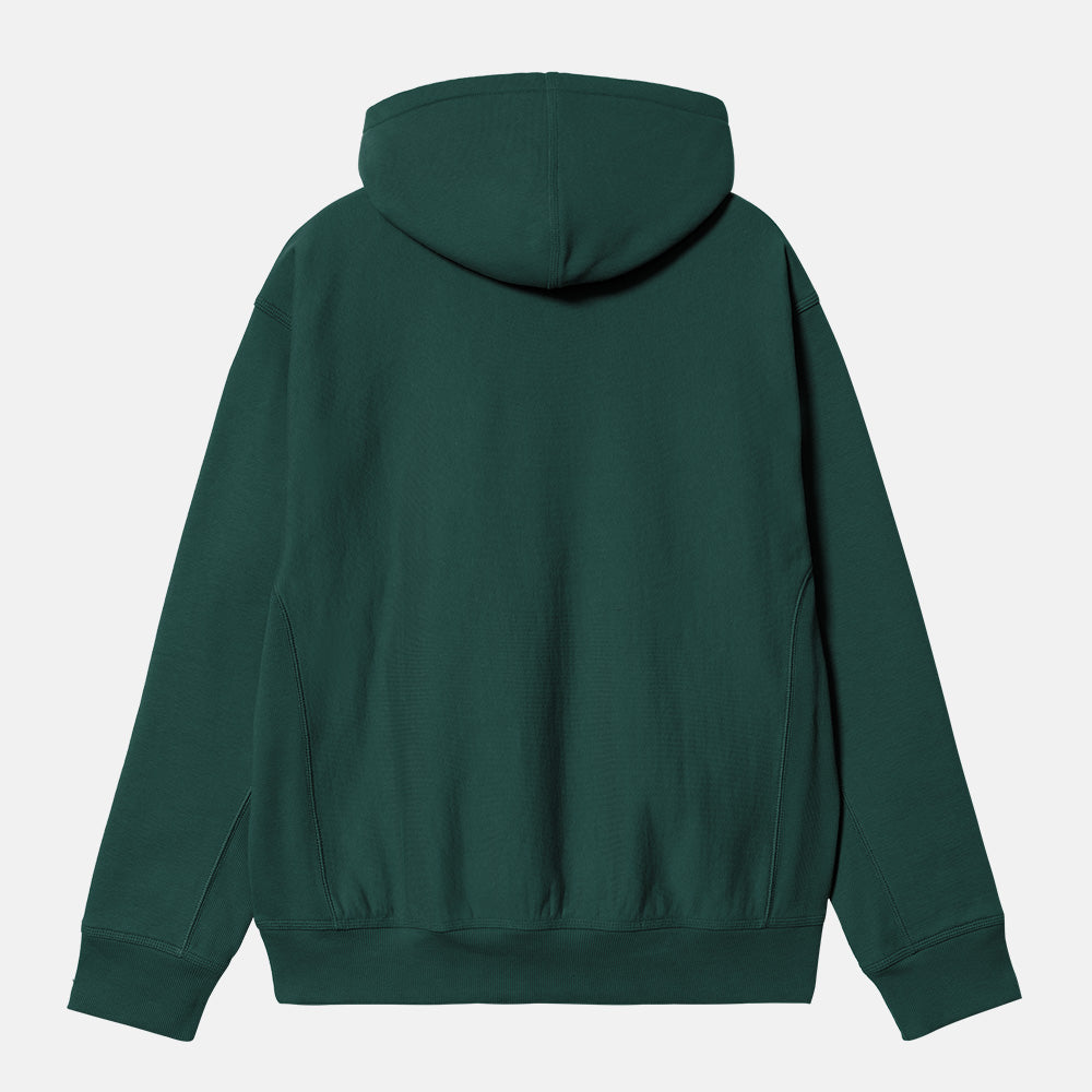 Carhartt WIP - American Script Pullover Hooded Sweatshirt - Dark Fir