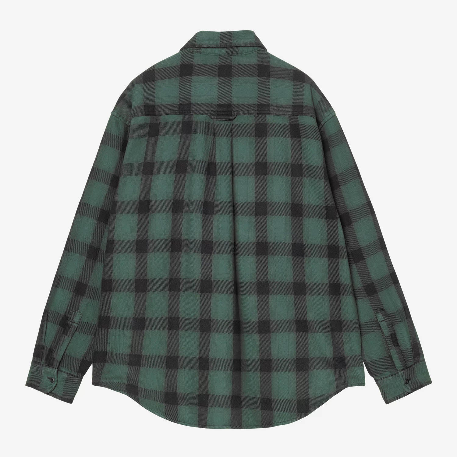Carhartt WIP - Edmands Check Longsleeve Shirt - Natural / Kale Green
