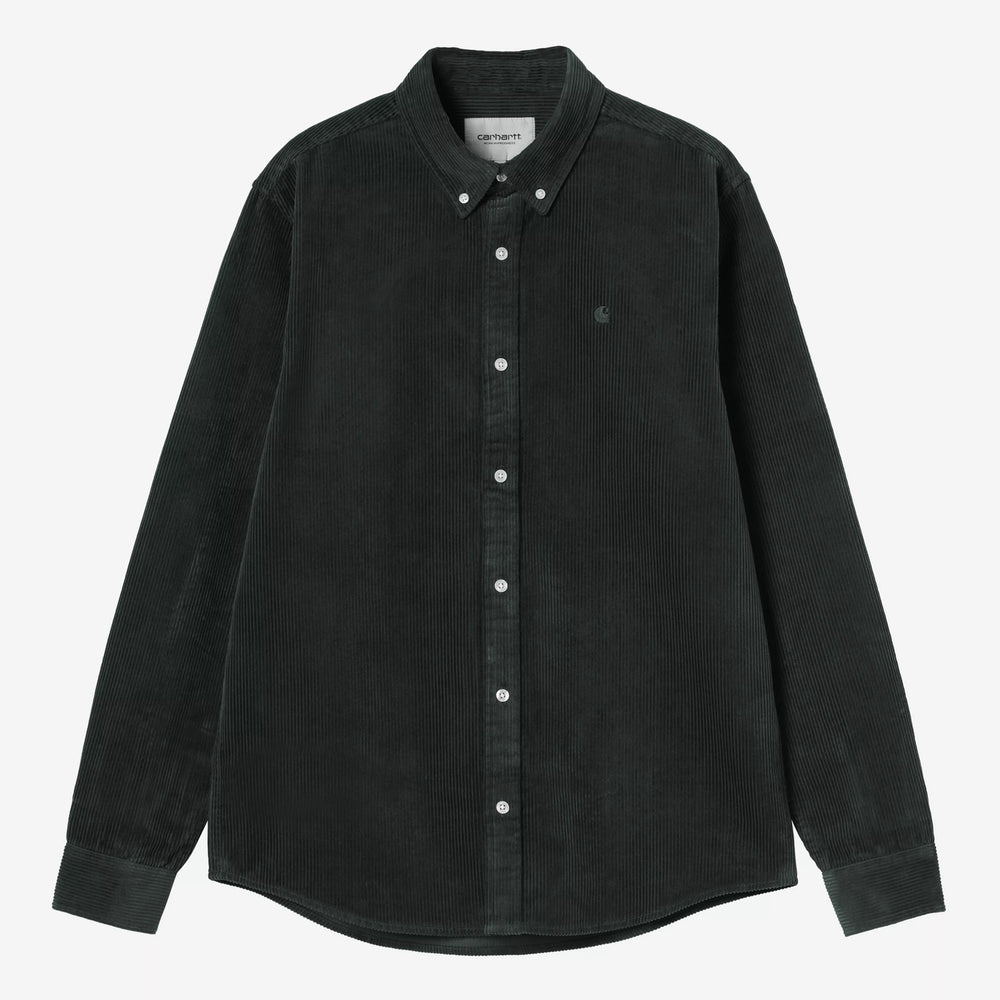 Carhartt WIP - Madison Corduroy Longsleeve Shirt - Raven