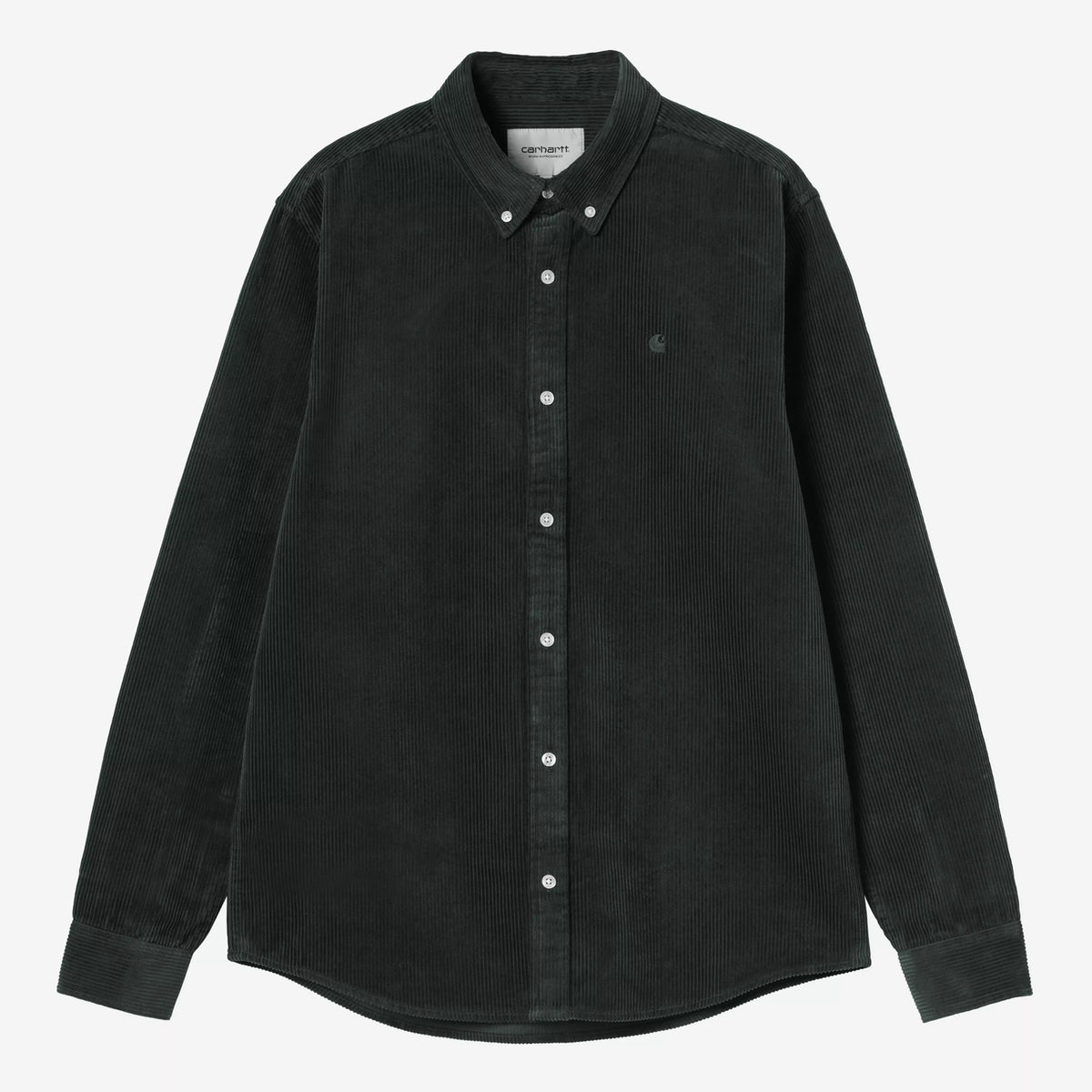 Carhartt WIP - Madison Corduroy Longsleeve Shirt - Raven
