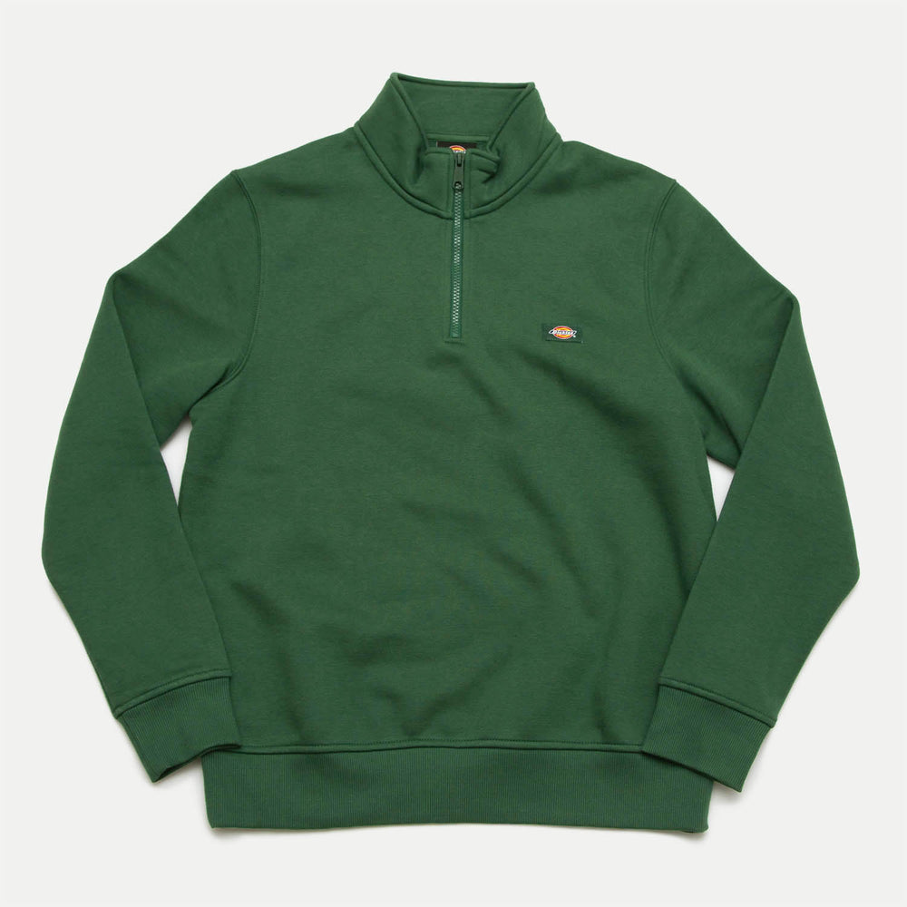 Dickies - Oakport Quarterzip Sweatshirt - Pine Needle Green
