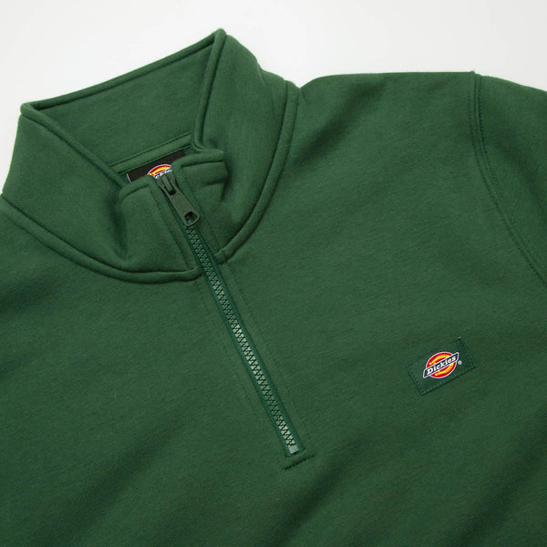 Dickies - Oakport Quarterzip Sweatshirt - Pine Needle Green