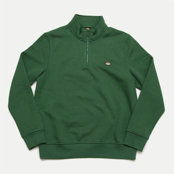 Dickies - Oakport Quarterzip Sweatshirt - Pine Needle Green
