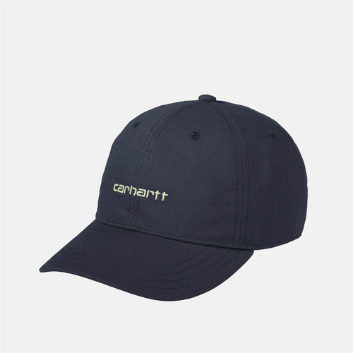Carhartt WIP - Canvas Script Cap - Deep Night / Gentle Green