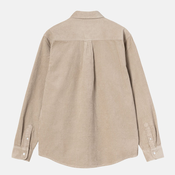 Carhartt WIP - Madison Corduroy Longsleeve Shirt - Wall / Wall