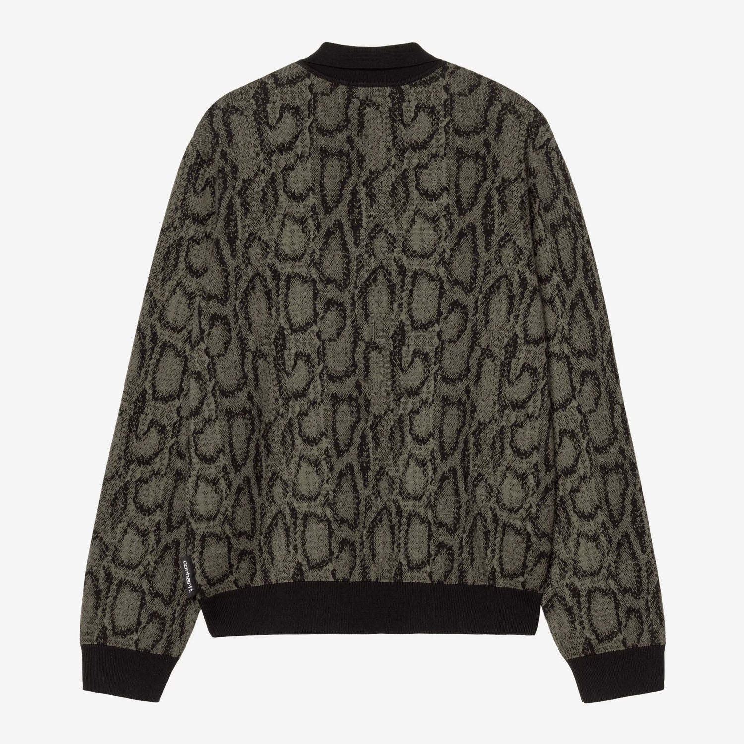 Carhartt WIP - Snake Camo Polo Knit - Leaf