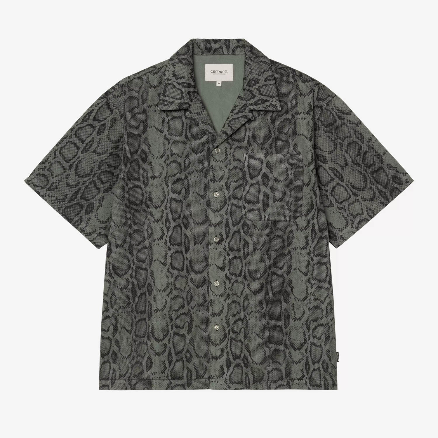 Carhartt WIP - Snake Camo Short Sleeve Shirt - Snake / Leaf (Garment Dyed)