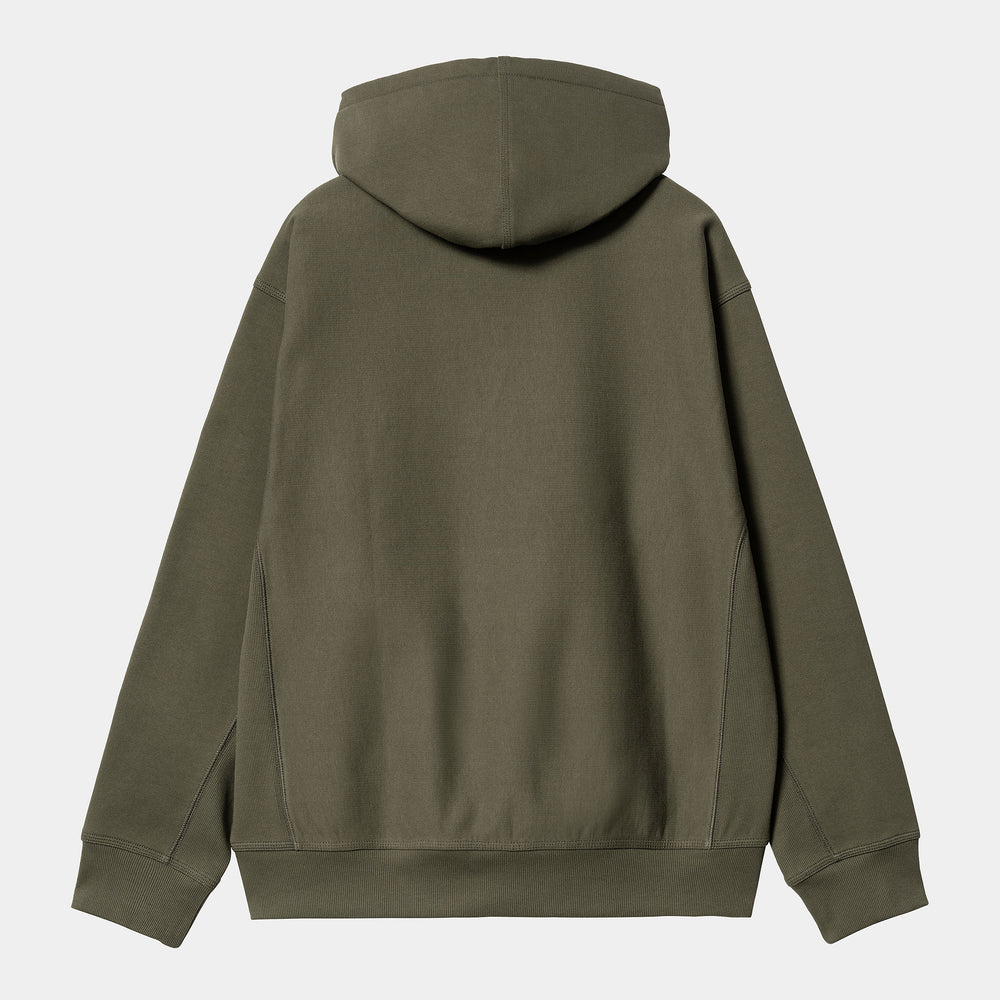 Carhartt WIP - American Script Pullover Hooded Sweatshirt - Plant