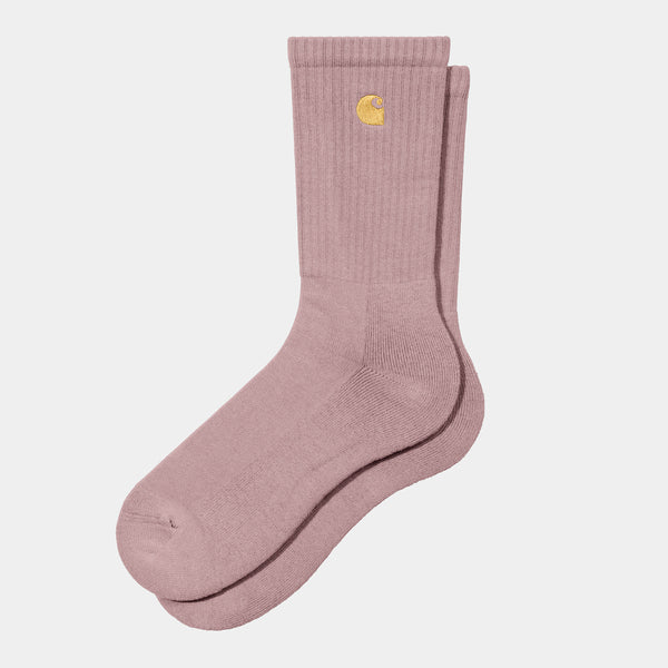Carhartt WIP - Chase Socks - Glassy Pink / Gold