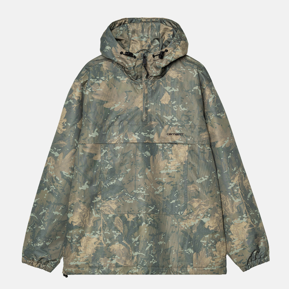 Carhartt WIP - Windbreaker Pullover Hooded Jacket (Winter ) - Camo Combi / Green / Black