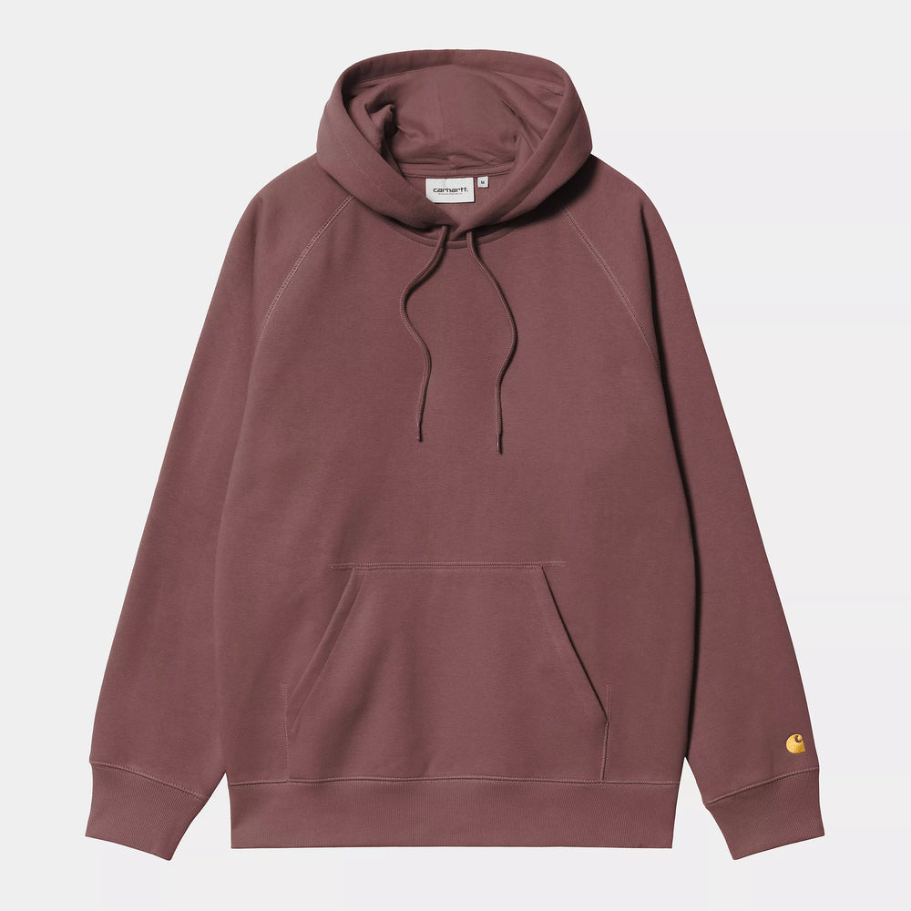 Carhartt WIP - Chase Pullover Hooded Sweatshirt - Dusky Pink / Gold