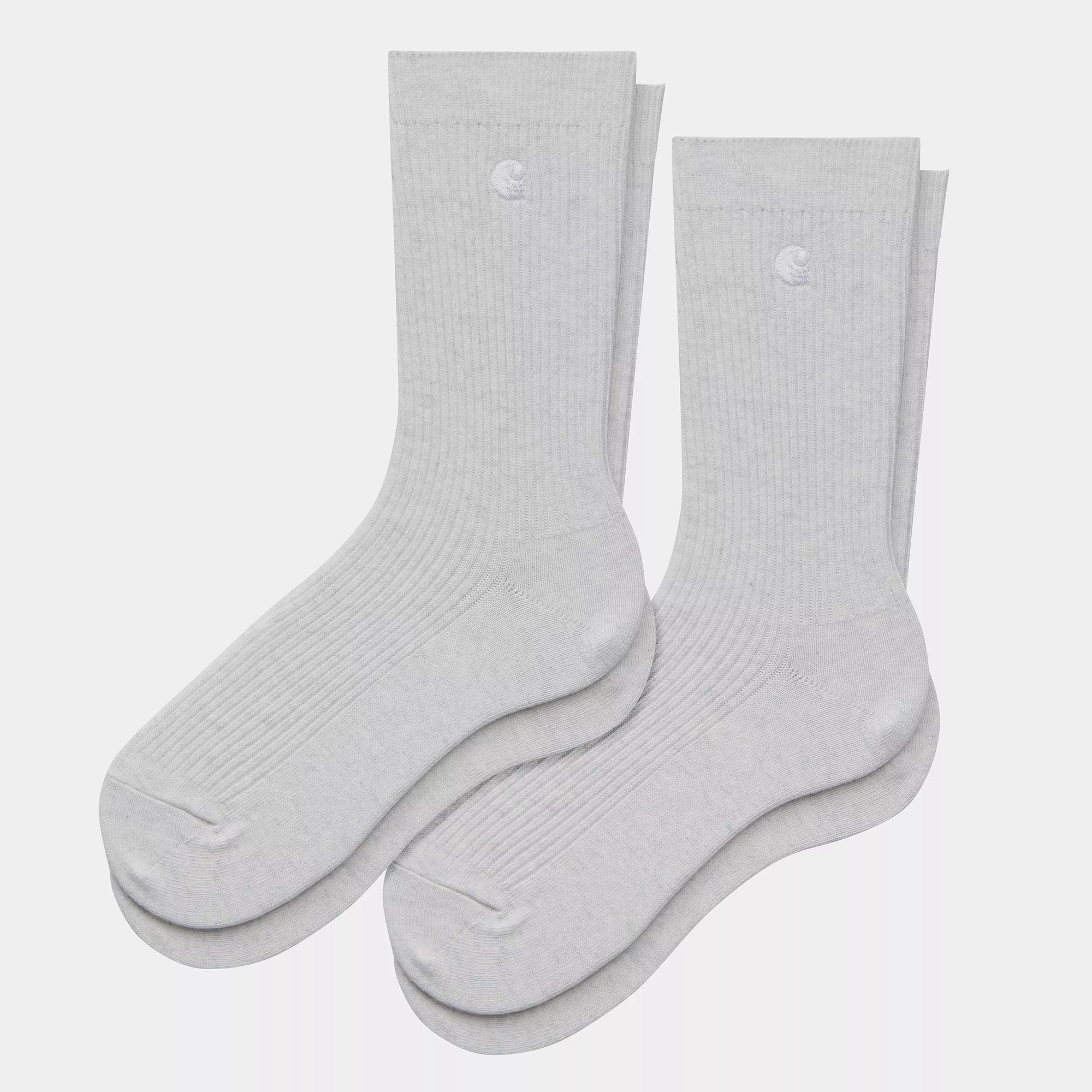 Carhartt WIP - Madison Socks (2 Pack) - Ash Heather / White