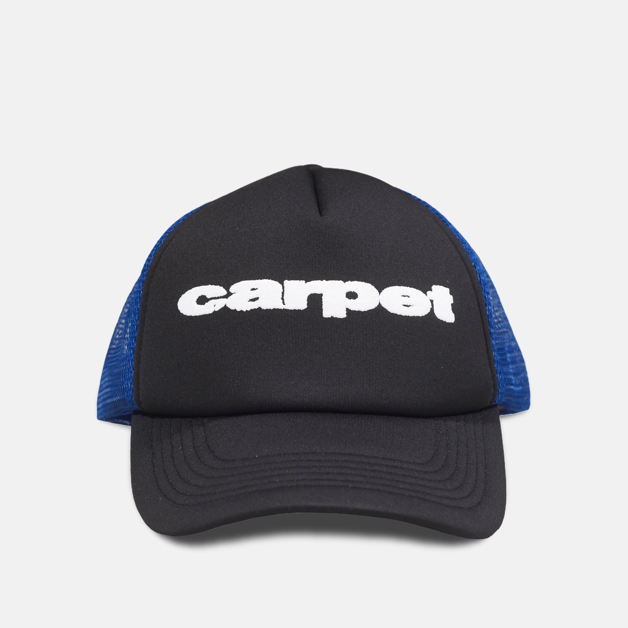 Carpet Company - Puff Trucker Cap - Black / Blue – Welcome Skate Store