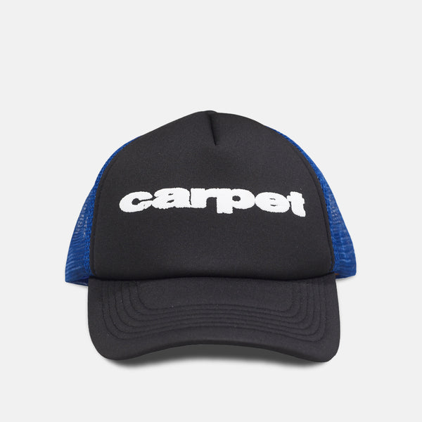 Carpet Company - Puff Trucker Cap - Black / Blue