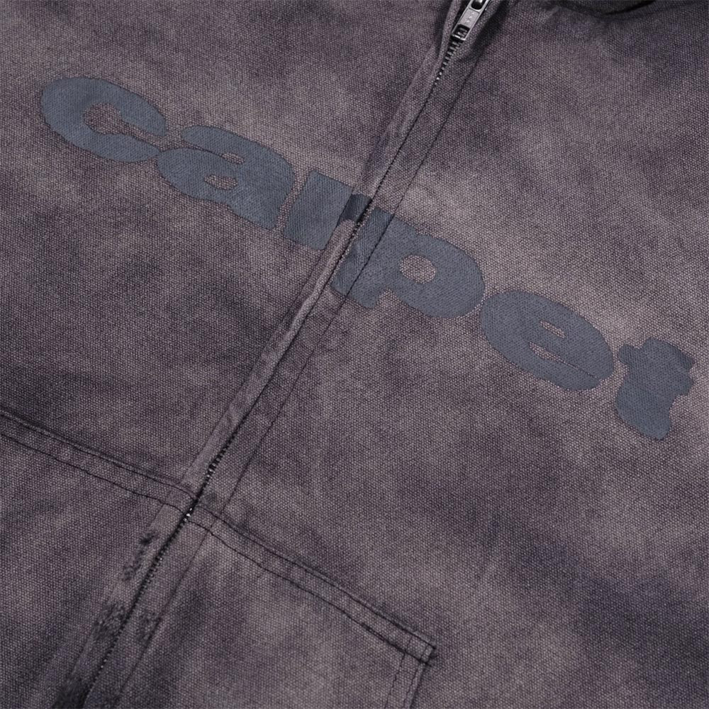 Carpet Company - Beat Up Hooded Denim Jacket - Black