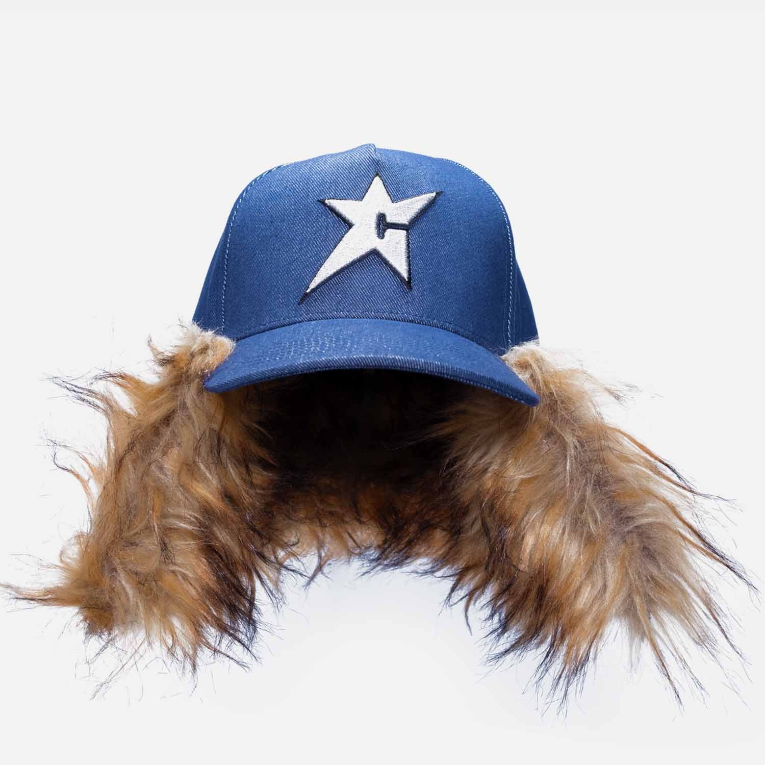 Carpet Company - C-Star Fur Hat - Dark Denim
